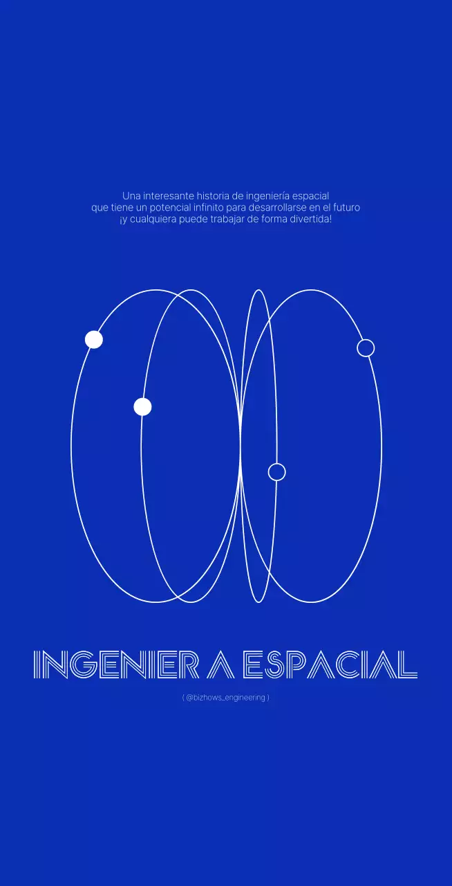 Concepto de ingeniería sencillo y limpio en azul marino y blanco.