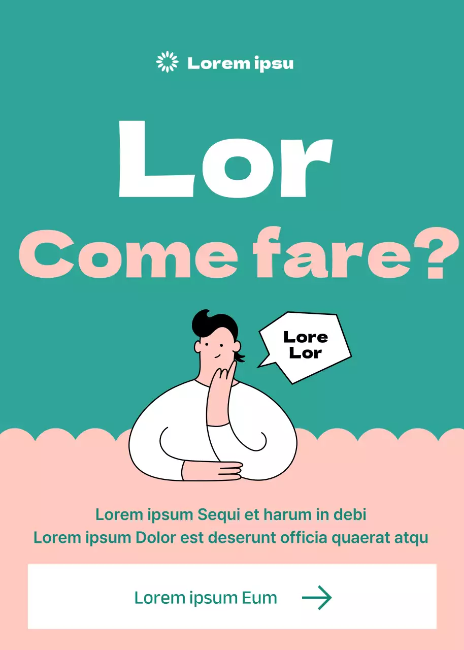 Illustrato in rosa e verde Consulenza universitaria di carriera