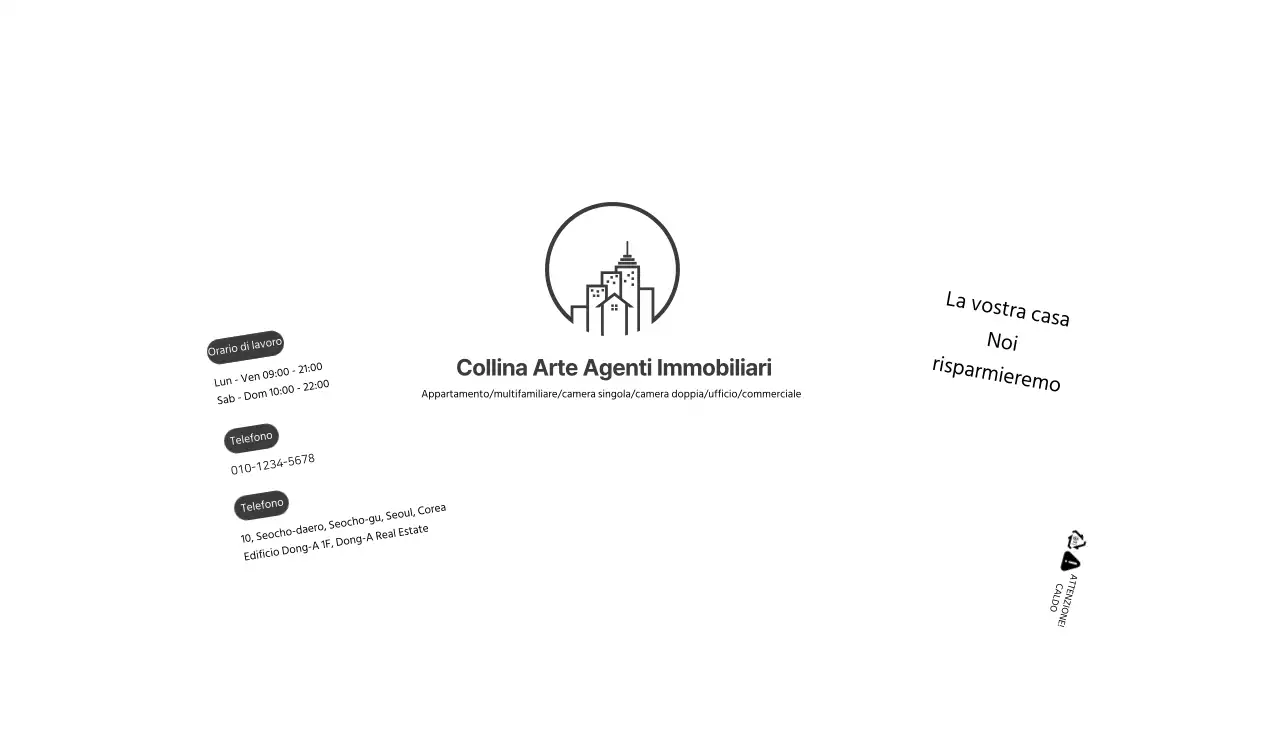 Bianco Semplice linea di illustrazione Agente immobiliare