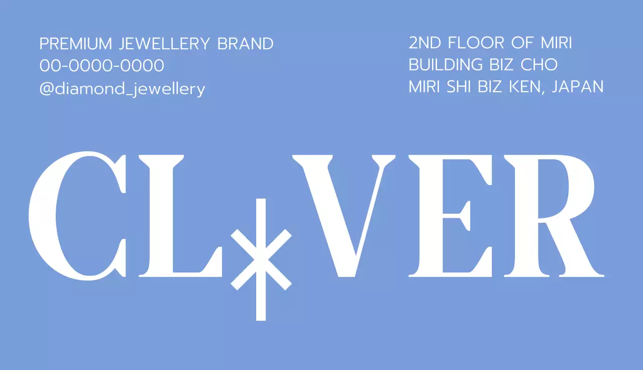 黒 モダン ジュエリー 名刺