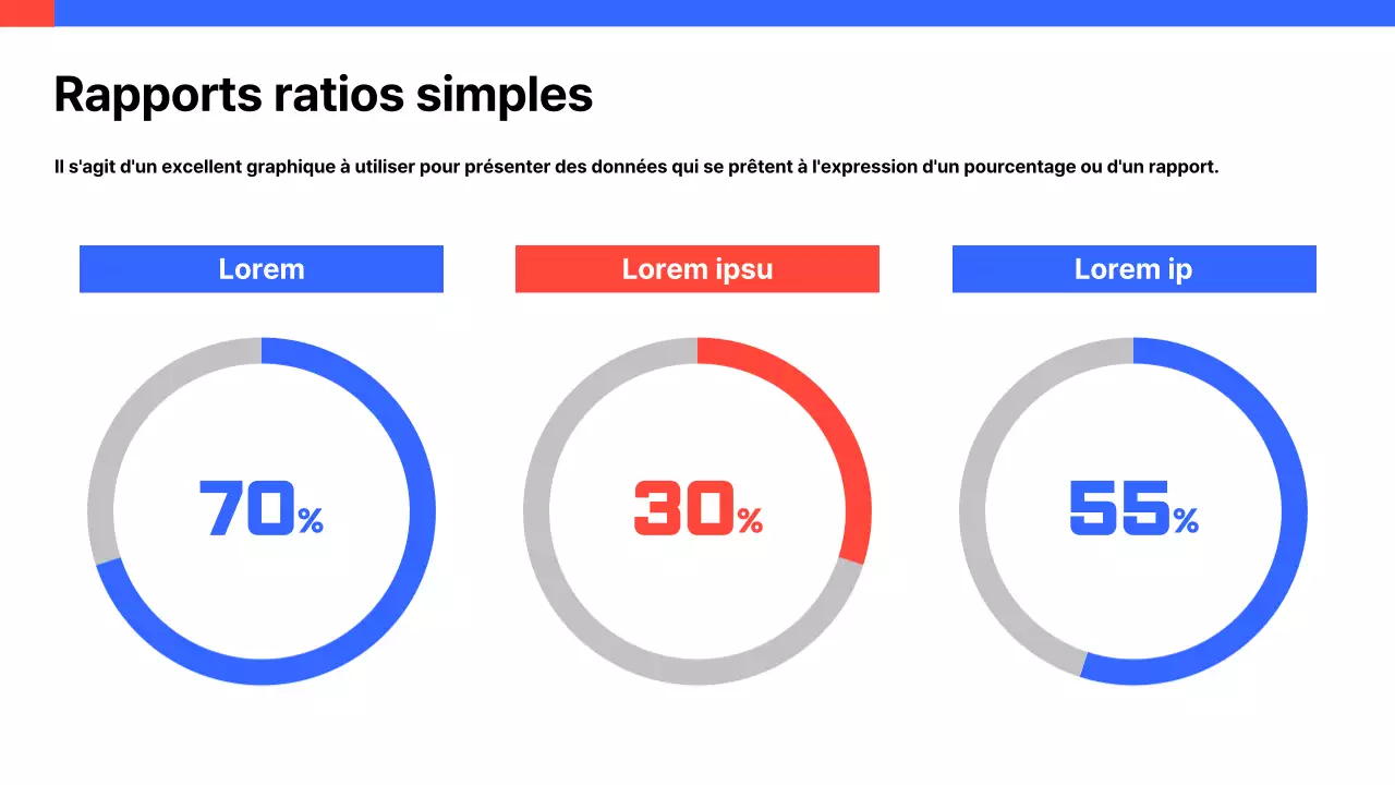 Un simple tableau de bord blanc et bleu