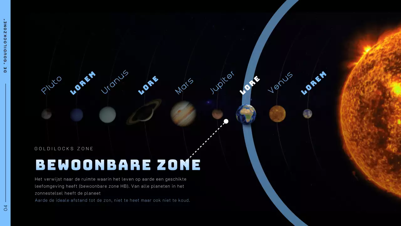 Ruimtethema met ruimtefoto's op een zwarte achtergrond