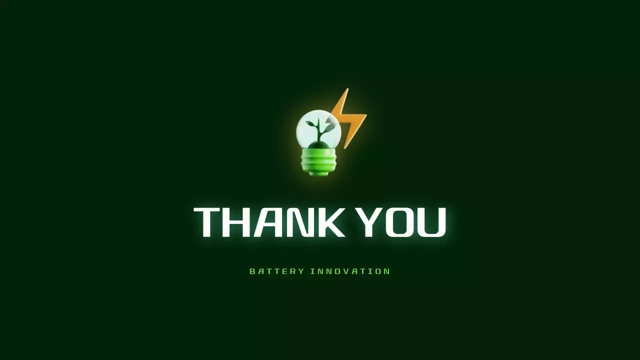 그린 모던 배터리 프레젠테이션