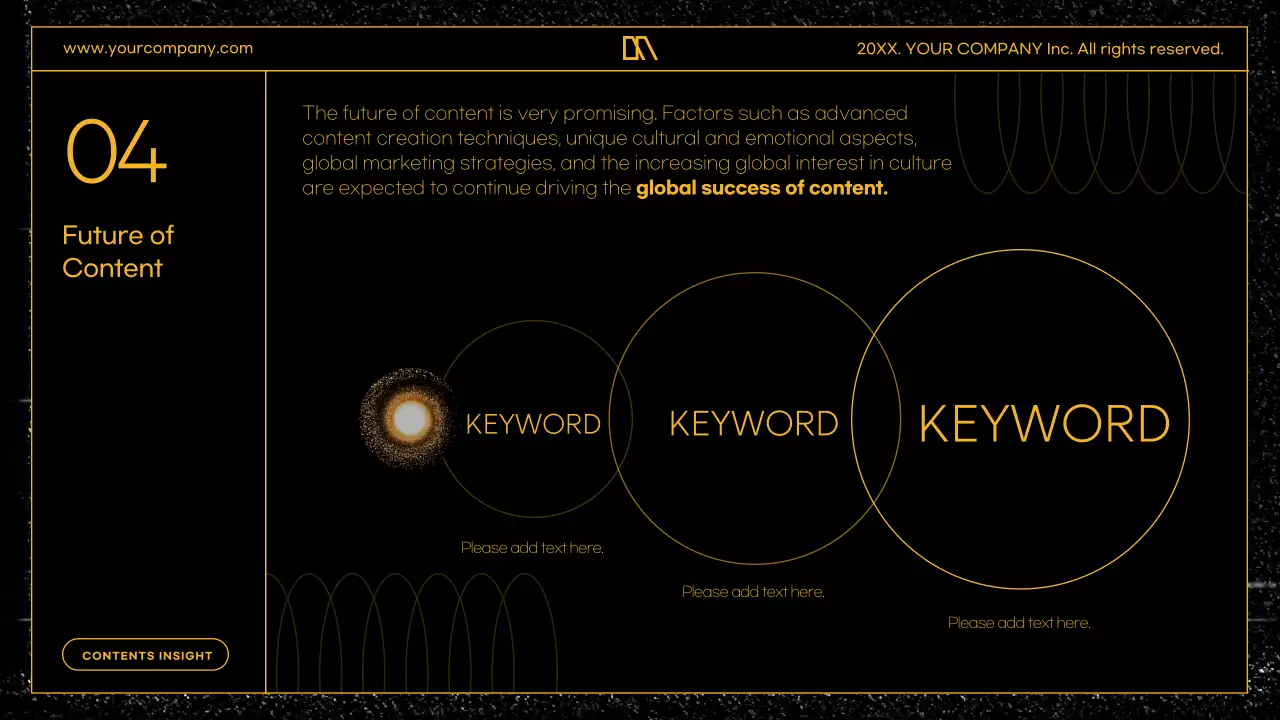 블랙 모던 콘텐츠 프로모션 프리젠테이션