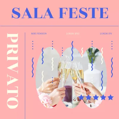 Promuovi il tuo annuncio di sala per feste private in rosa