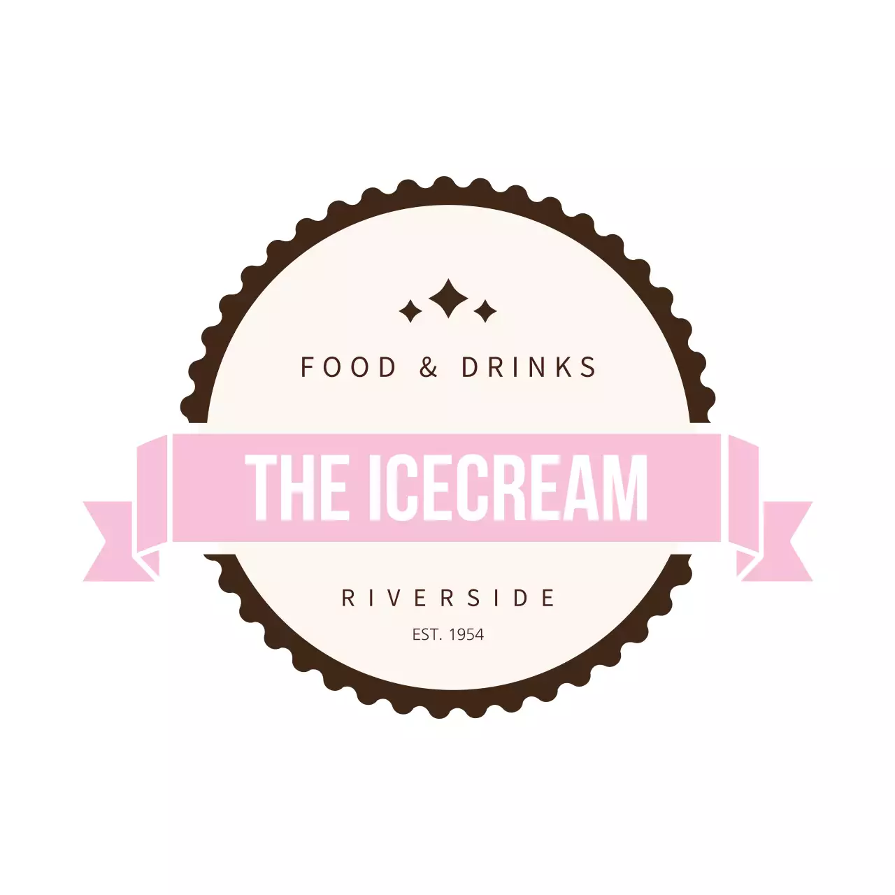 ピンク シンプル ロゴ