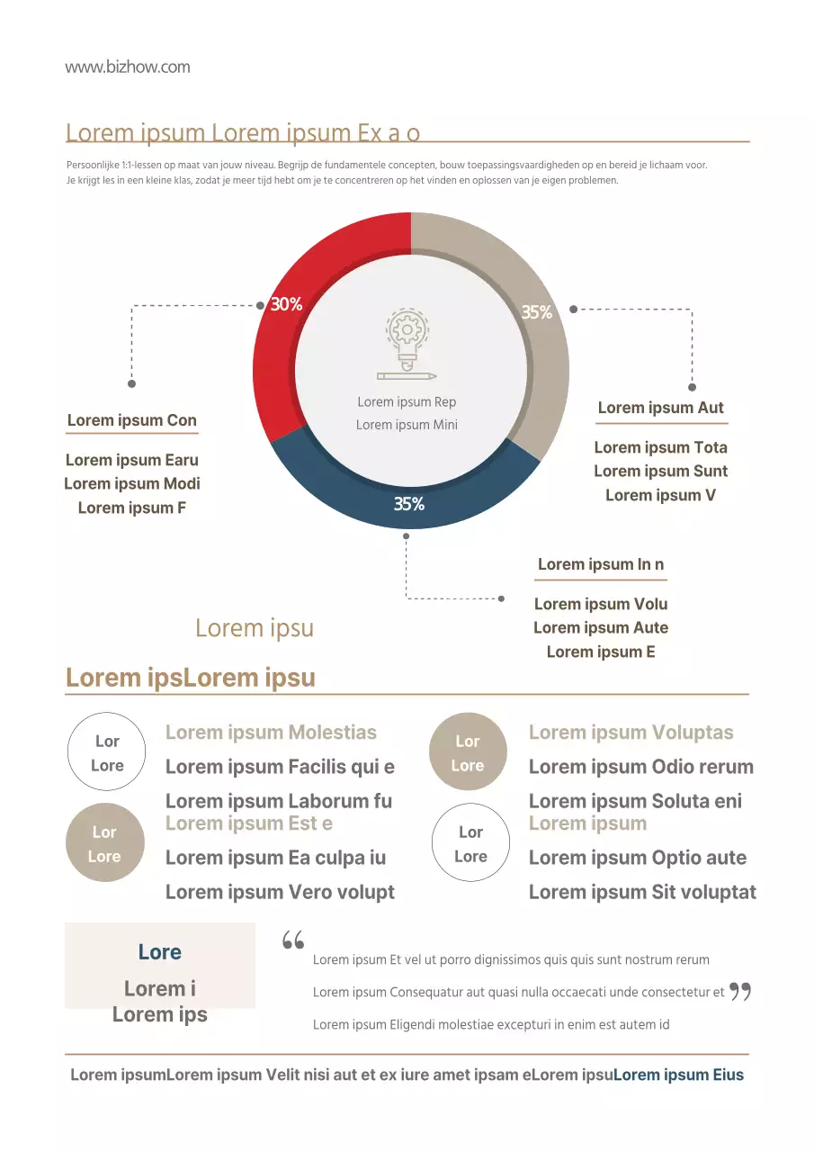 Promoot je school met een infographic in ivoor en beige