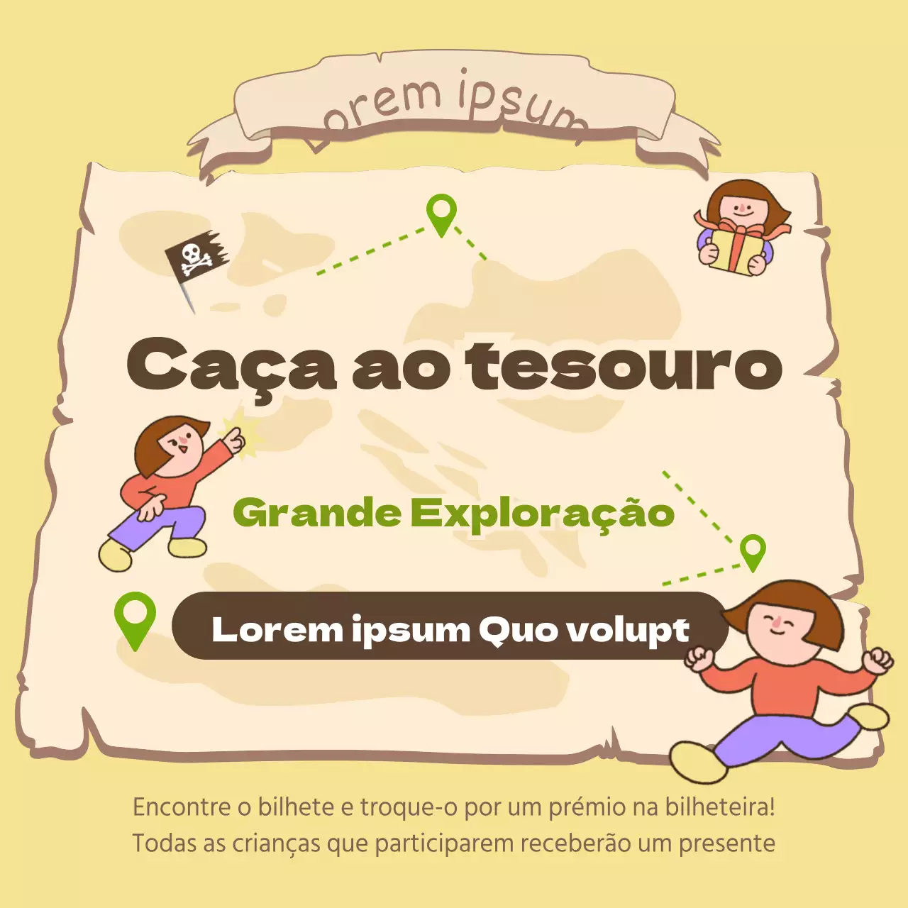 Caça ao tesouro no Dia da Criança