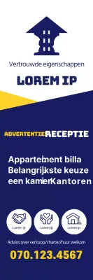 Marineblauwe eigendomsoverzichten