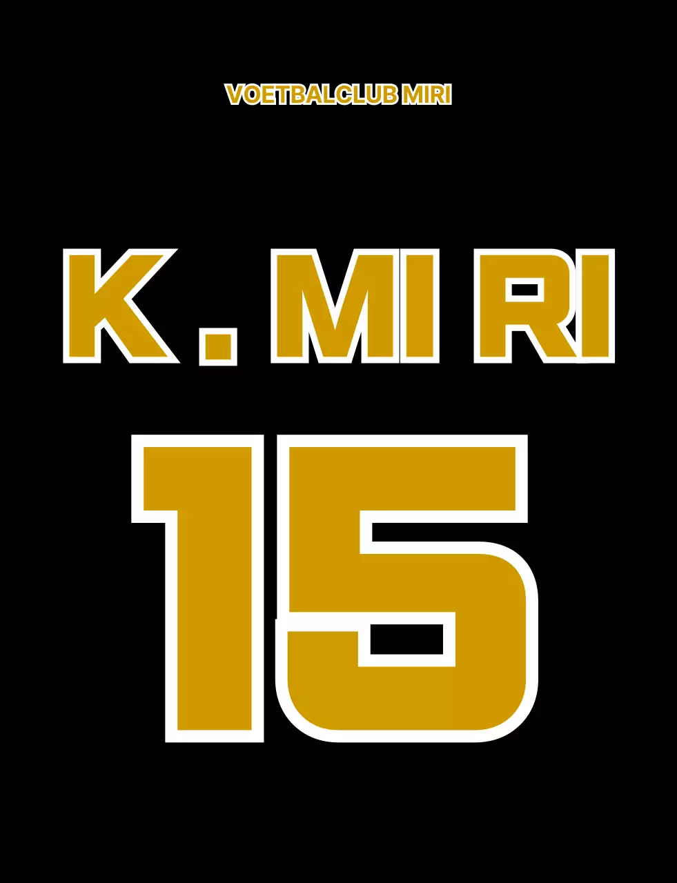 Lidmaatschap voetbalvest met zwart met gouden beer illustratie voetbalclublogo