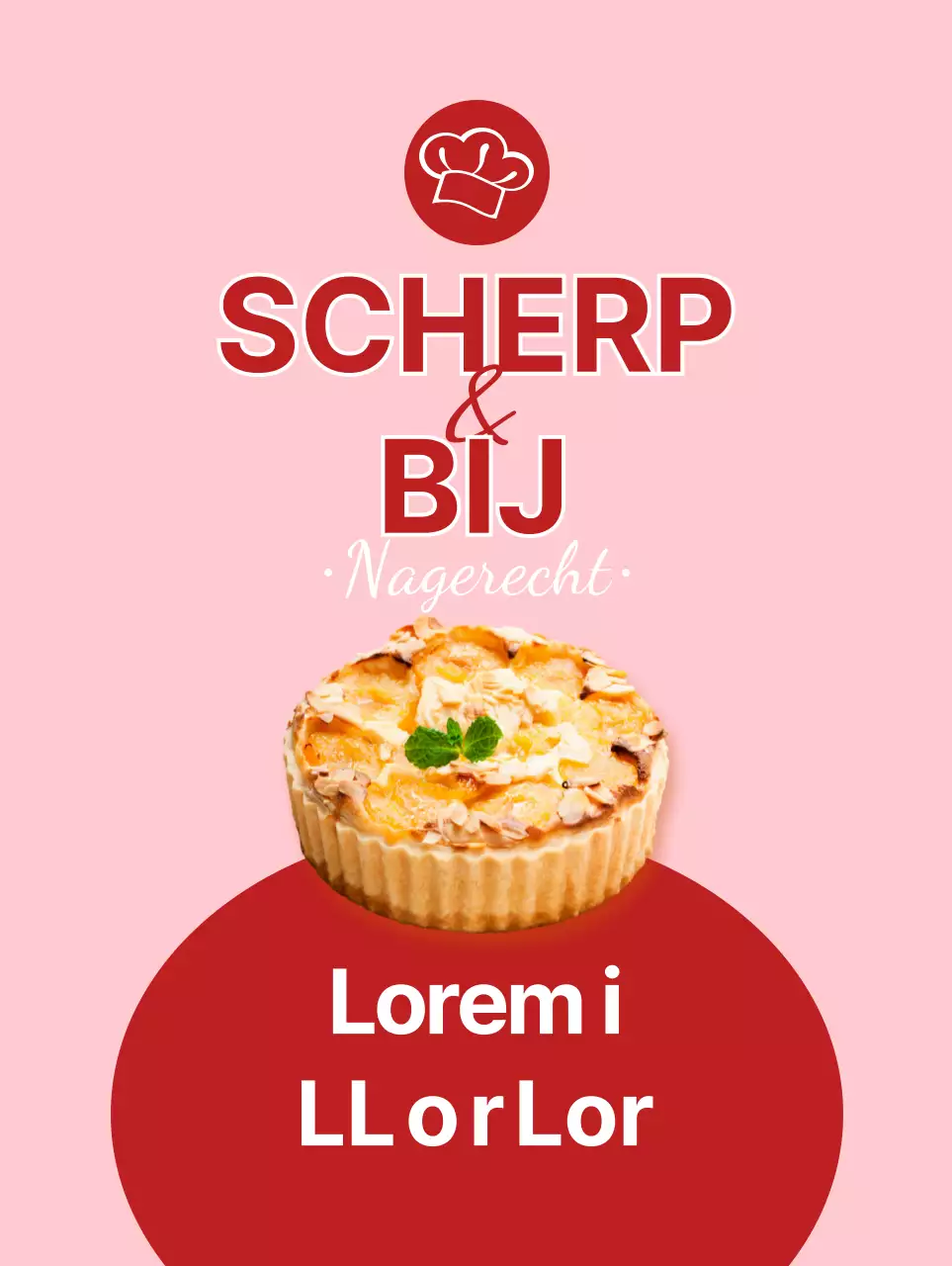 Een verfrissend dessert in rood en roze