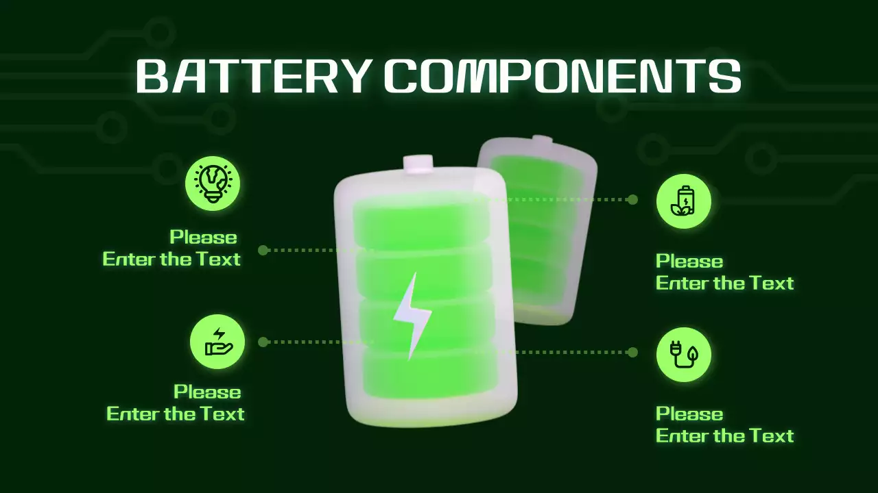그린 모던 배터리 프레젠테이션