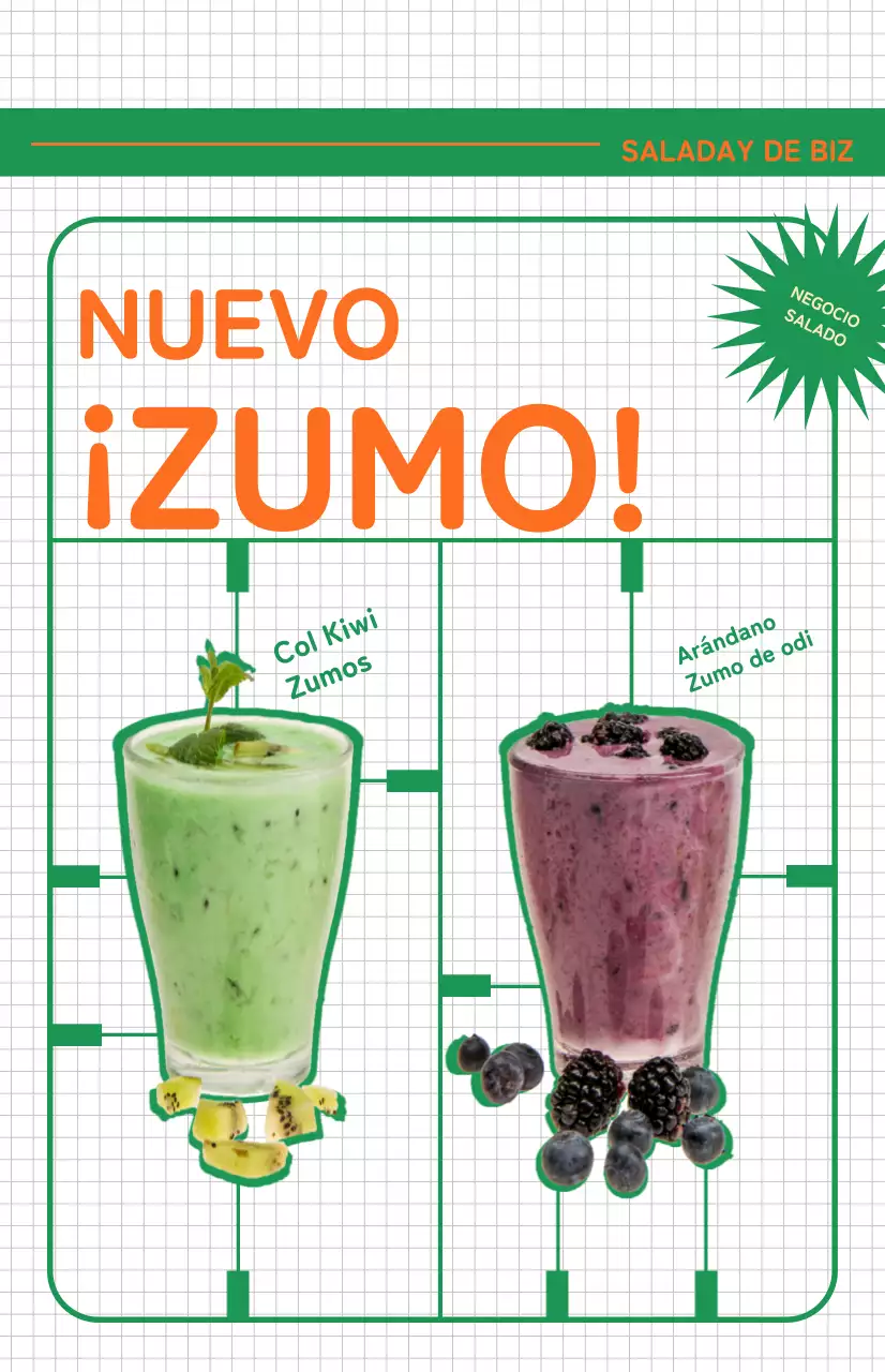 Promocione el menú de una cafetería de ensaladas con una bandera