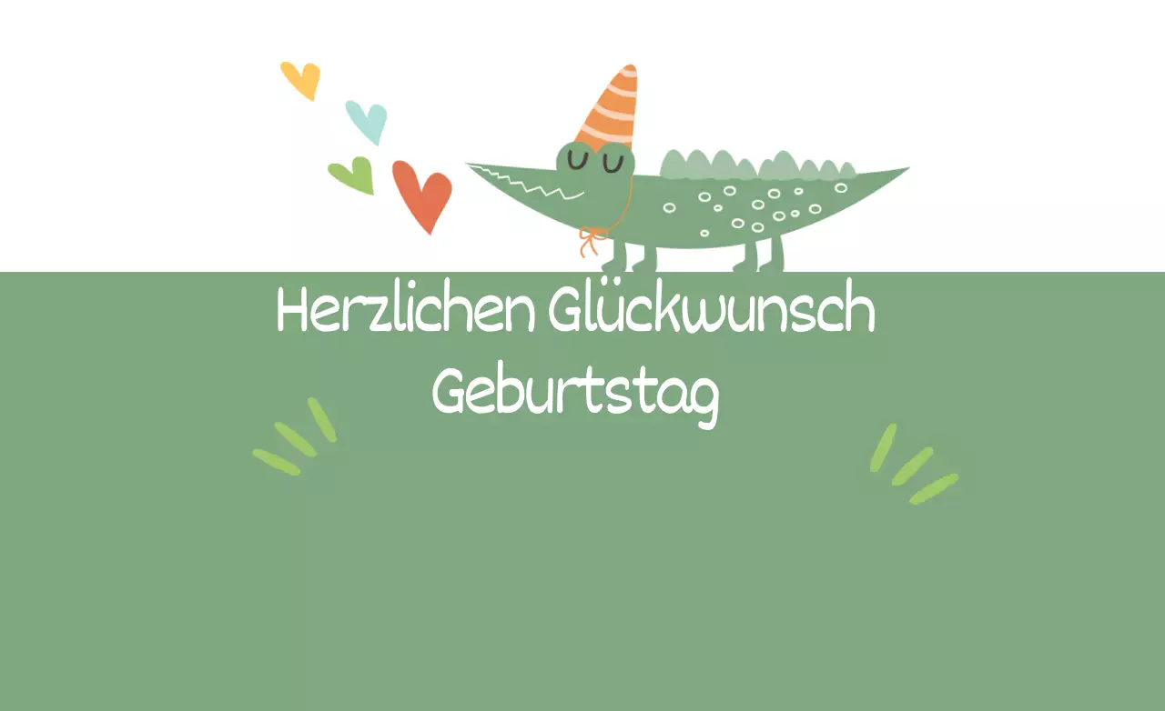 Alligator Geburtstag