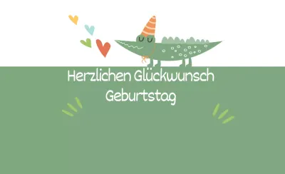 Alligator Geburtstag