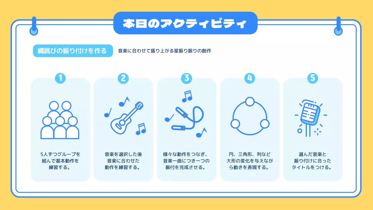 青 かわいい 体育 ポスター プレゼンテーション