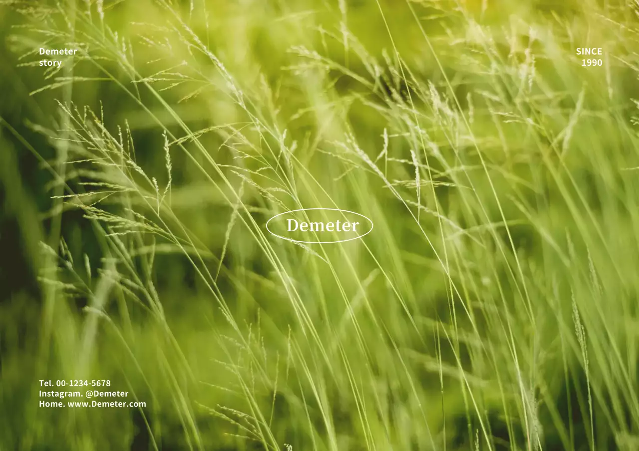 緑 ナチュラル 自然 名刺 ポスター