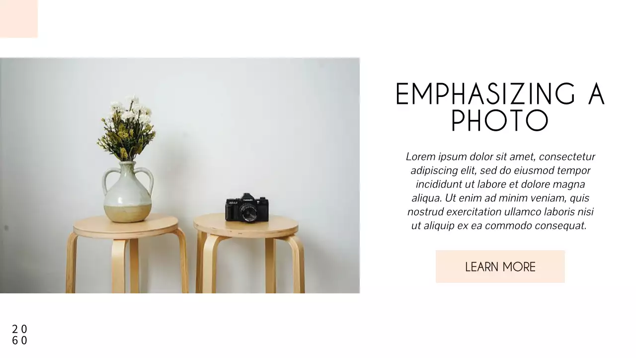 화이트 미니멀 포토 가이드 프레젠테이션