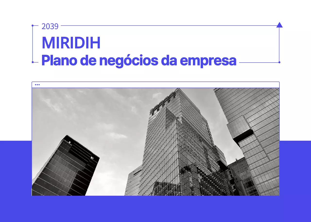 Empresa simples em azul e branco