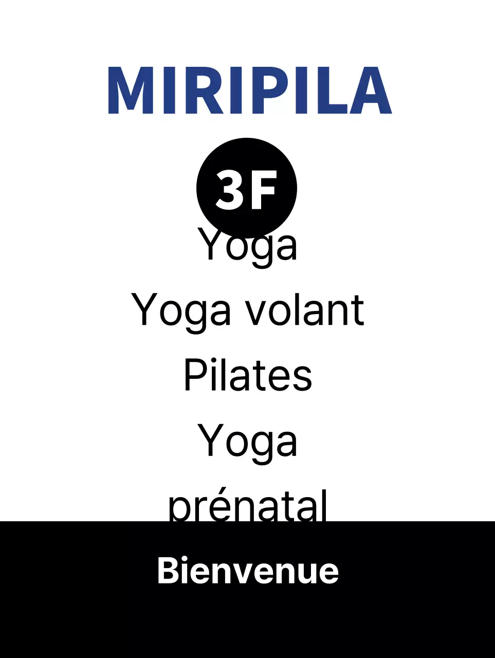 Bannière d'entraînement moderne en bleu et noir