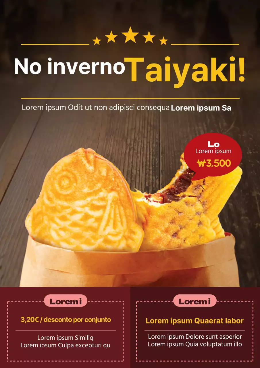  Cerimónia do taiyaki castanho