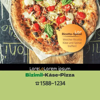 Bizimil-Käse-Pizza