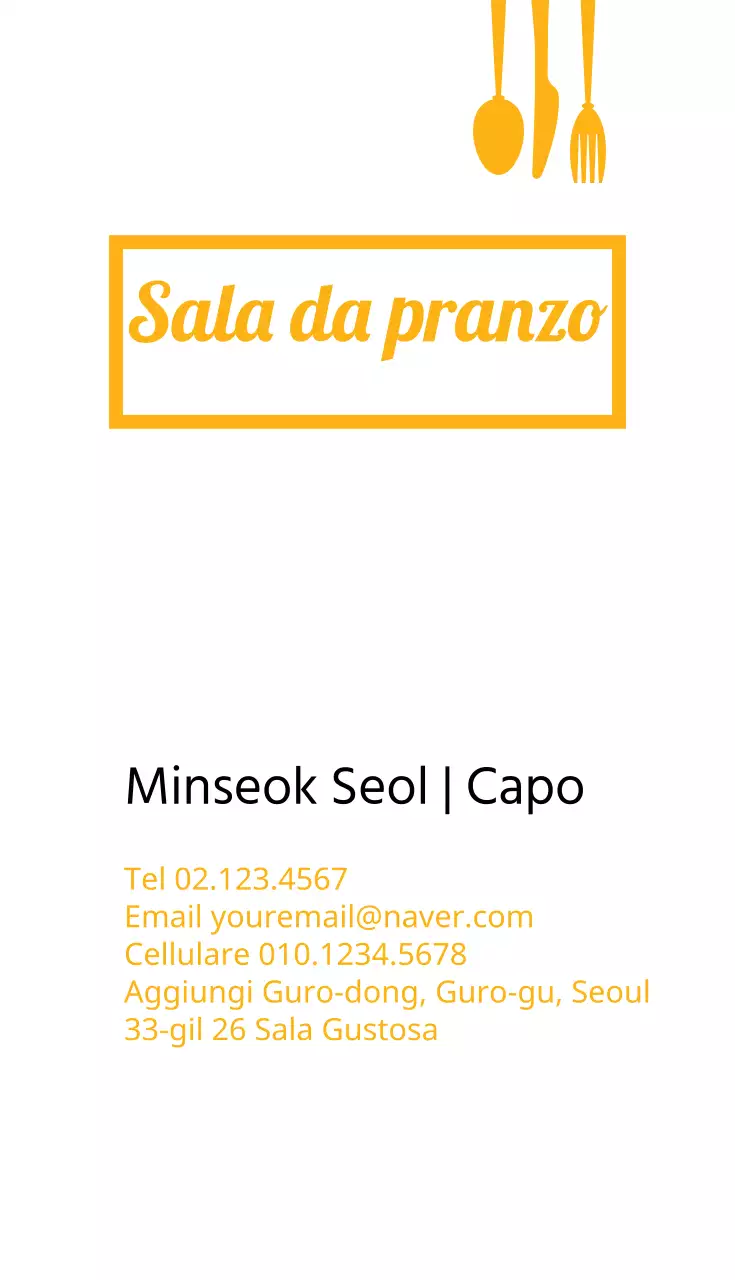 Servizio di ristorazione