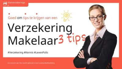 Youtube thumbnail met eenvoudige oranje verzekeringstips