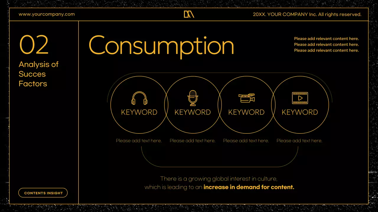 블랙 모던 콘텐츠 프로모션 프리젠테이션