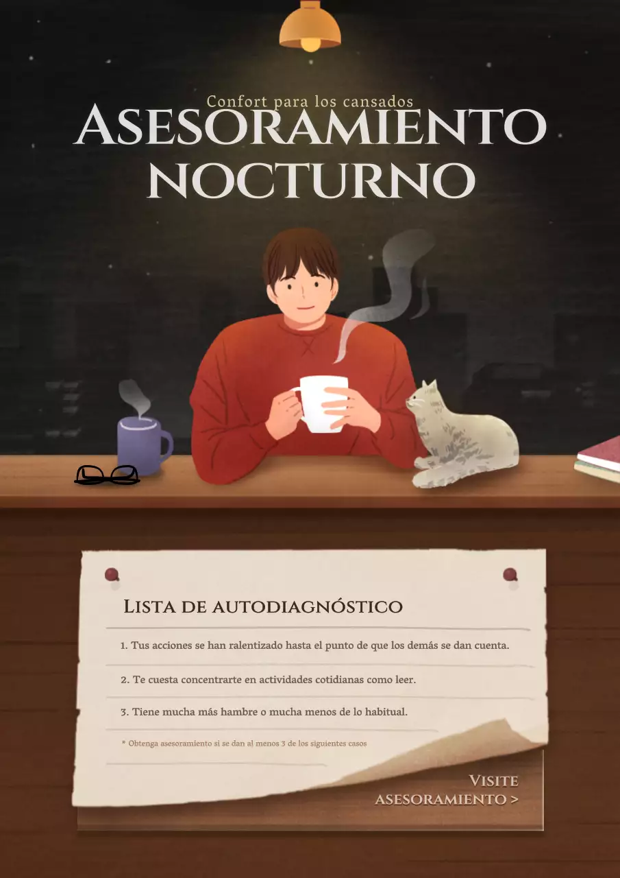 Concepto de ilustración emocional marrón informativa