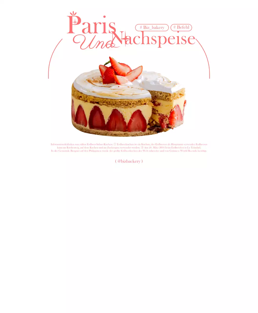 Gruppen-T-Shirt, das für ein Konzept-Café-Dessert-Menü in Rosa mit einfachen und emotionalen Text-Verzierungen wirbt