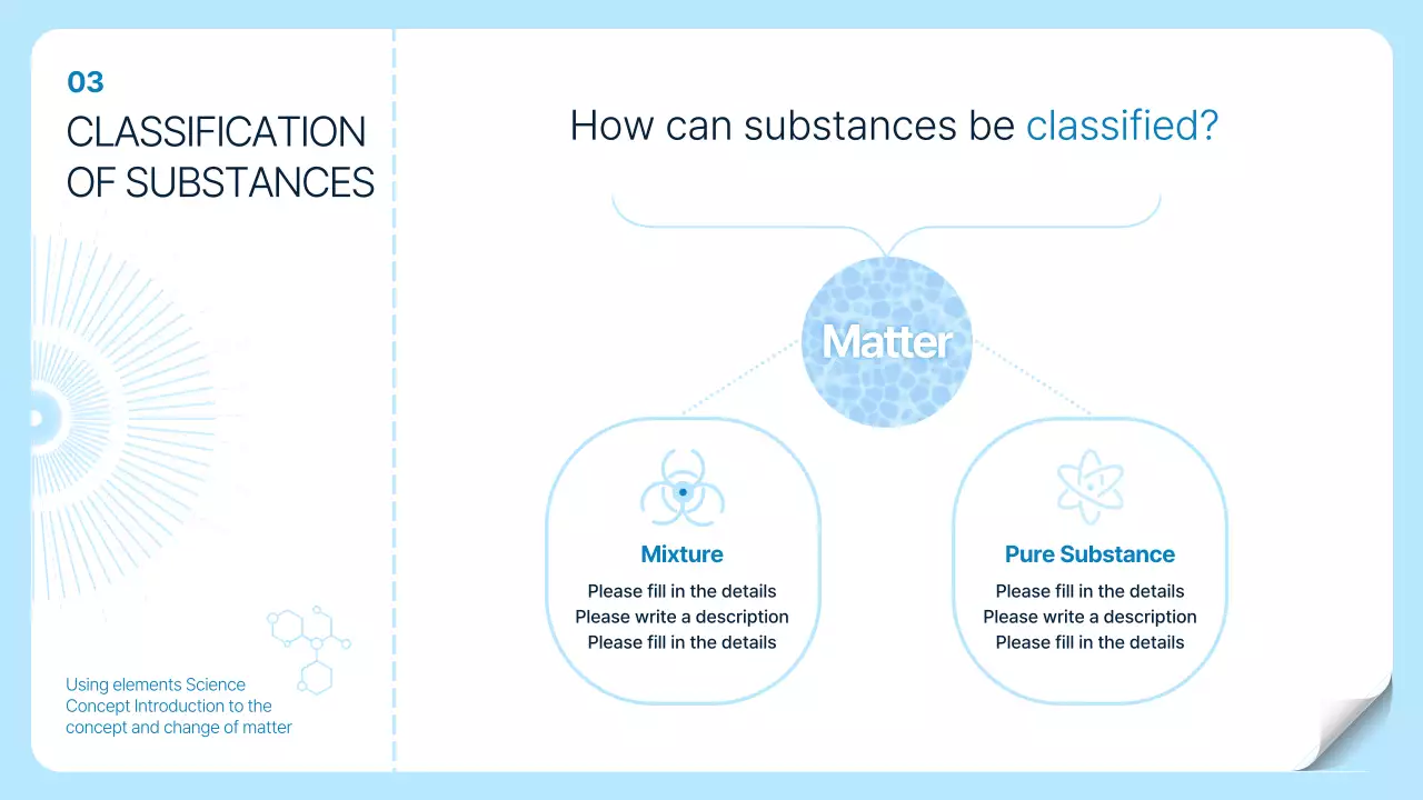 블루 추상 과학 프레젠테이션
