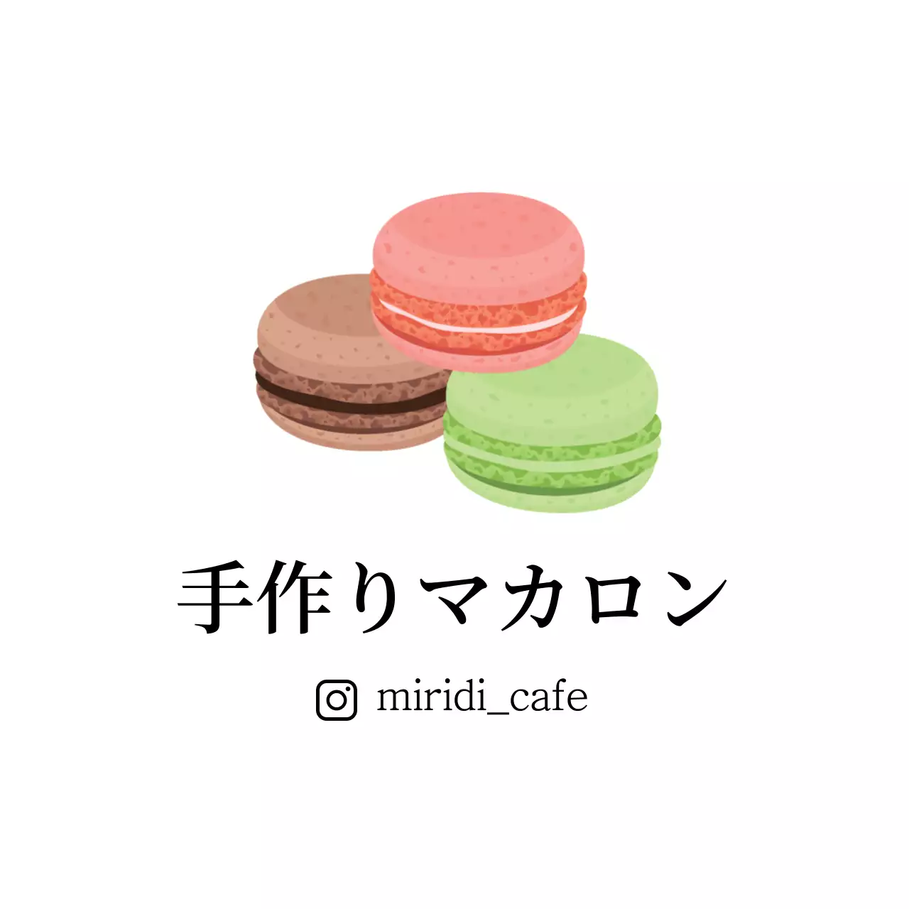 カラフル かわいい スイーツ ロゴ