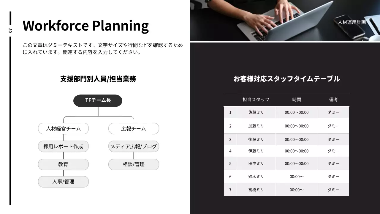 黒 モダン ビジネス 資料 プレゼンテーション