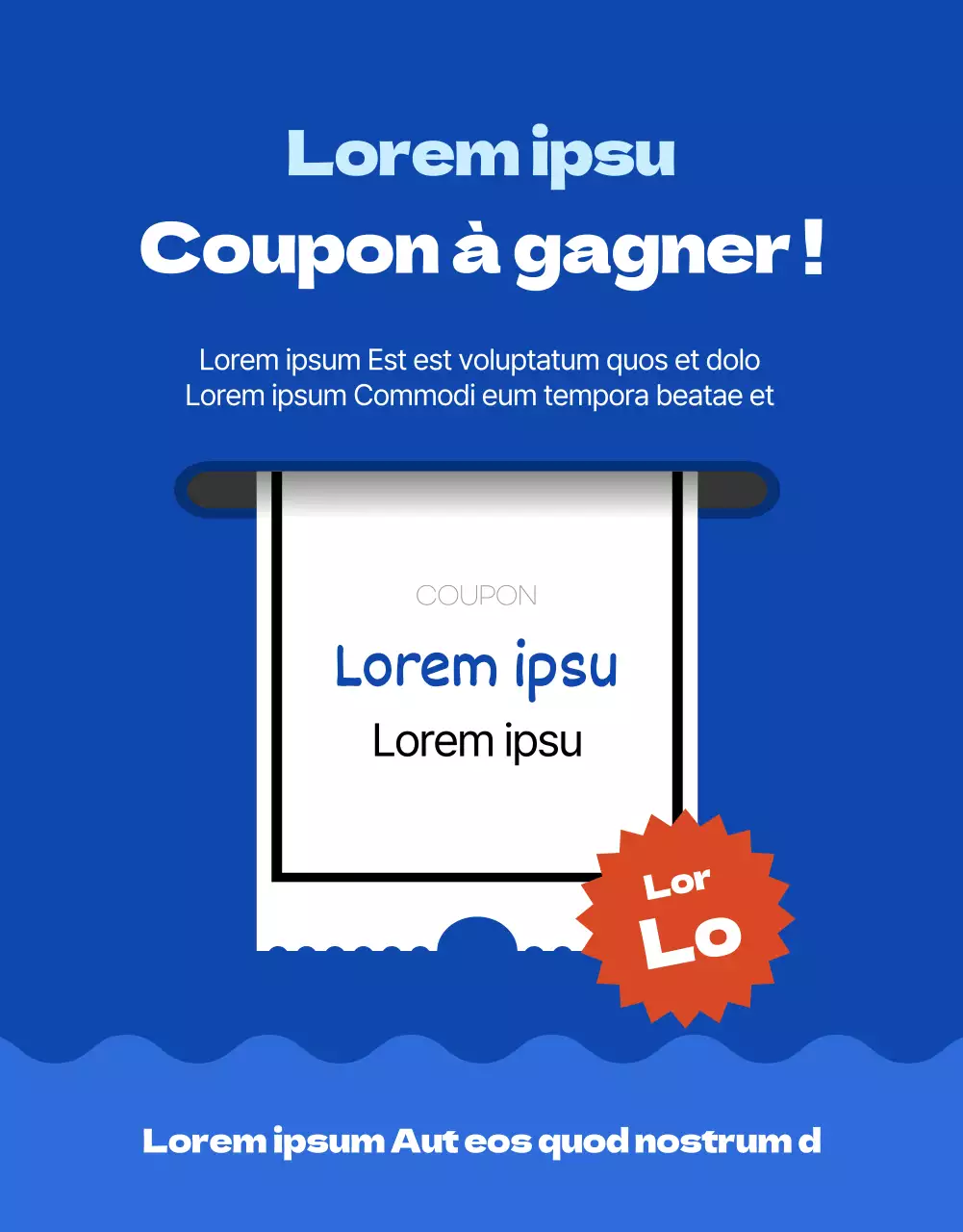 Annonce pour un voyage de pêche dans les eaux bleues du monde