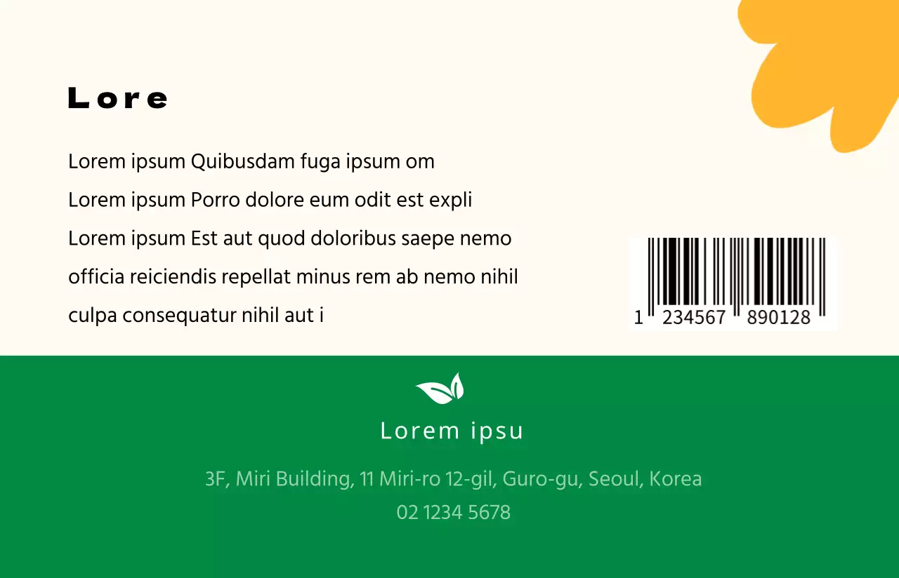 Visitenkarte mit warmen Illustrationen