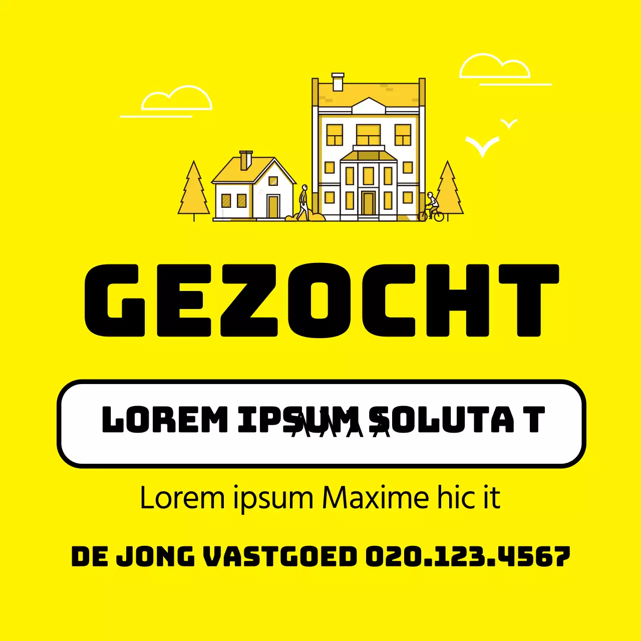 Geel onroerend goed te koop