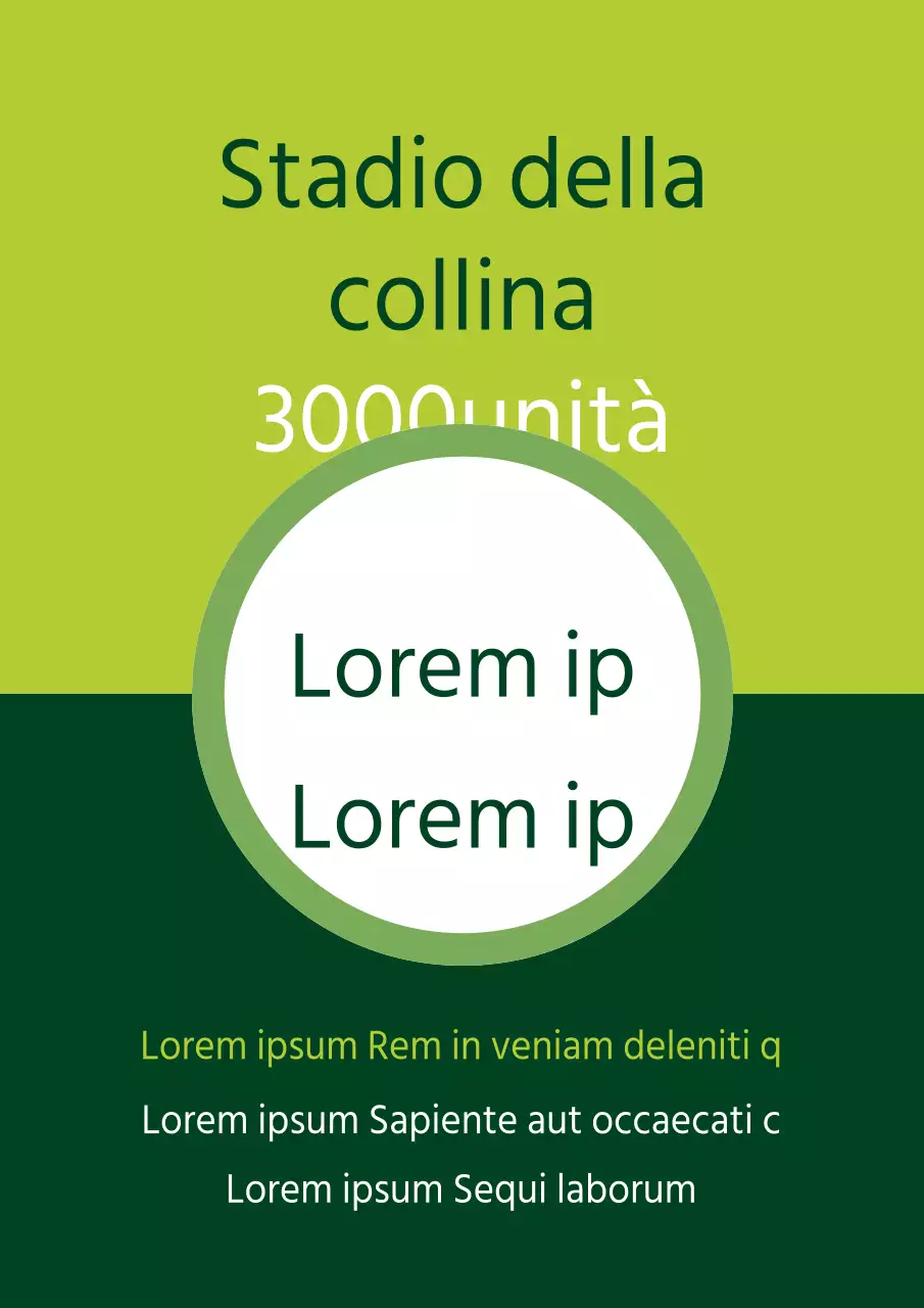 Promuovere la vendita di una semplice menzione di sottozona con una forma verde