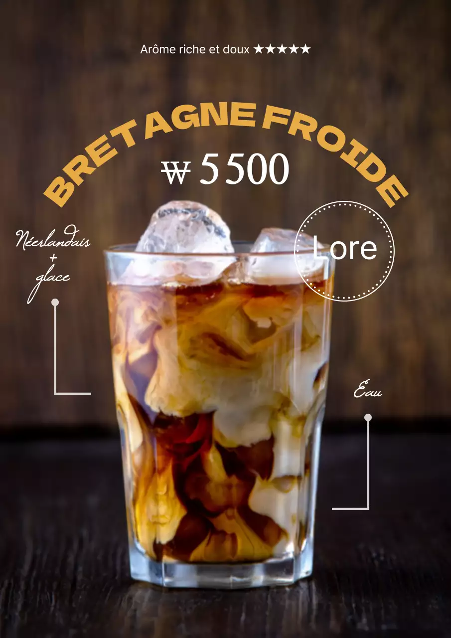 Faites la promotion de votre nouvelle carte de boissons froides