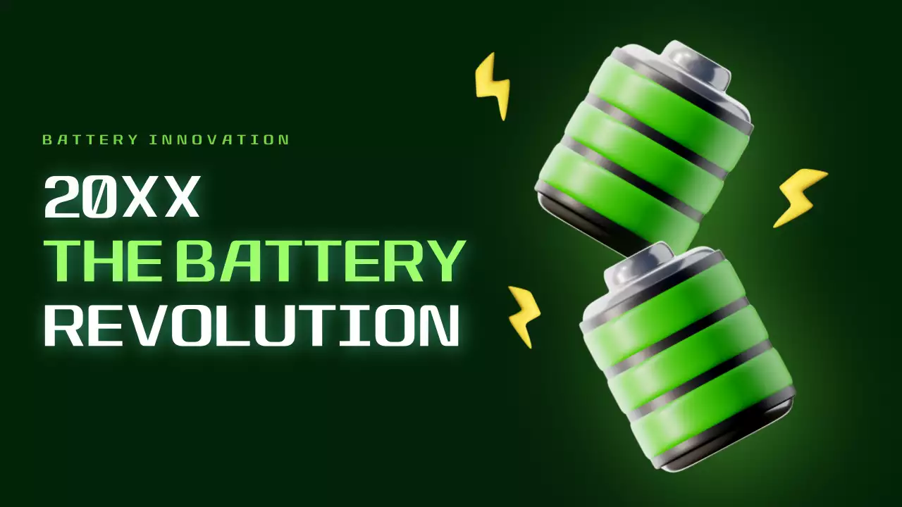 그린 모던 배터리 프레젠테이션