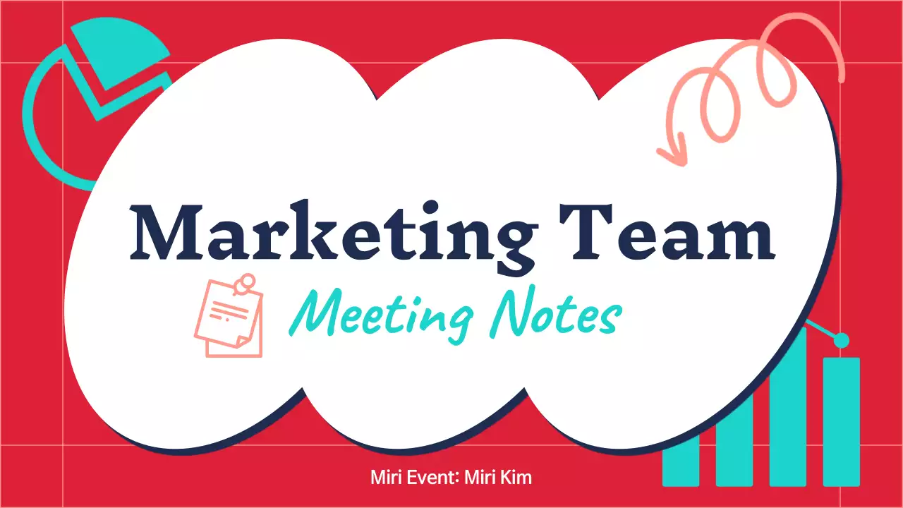 Marketing minutes reports trending in red and mint