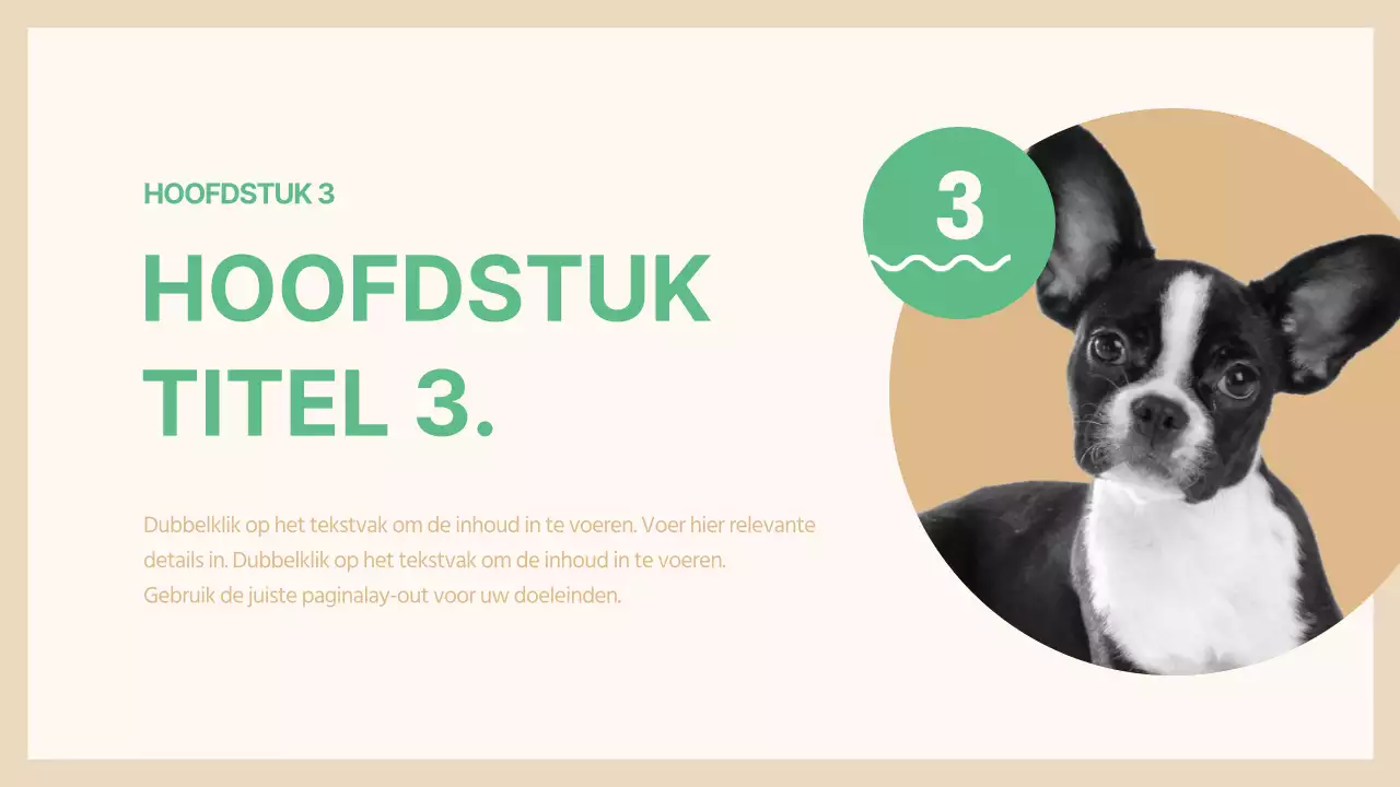 Presentatie huisdier