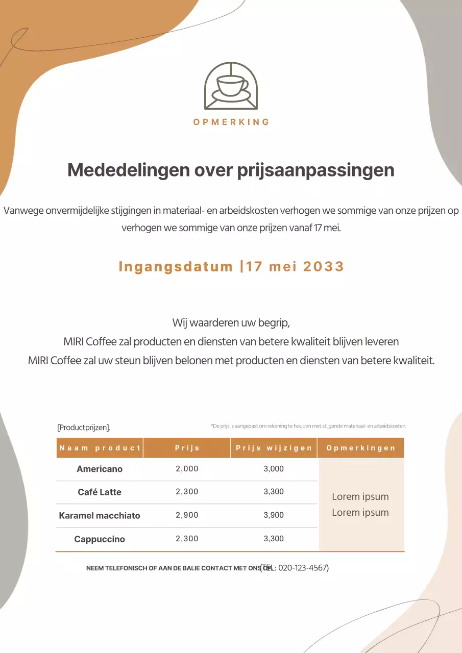 BruinApricotKleurGolvendPrijs