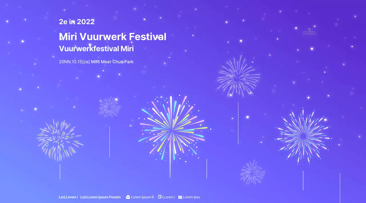 Gradiëntachtergronden en sterontwerpen voor vuurwerkshows