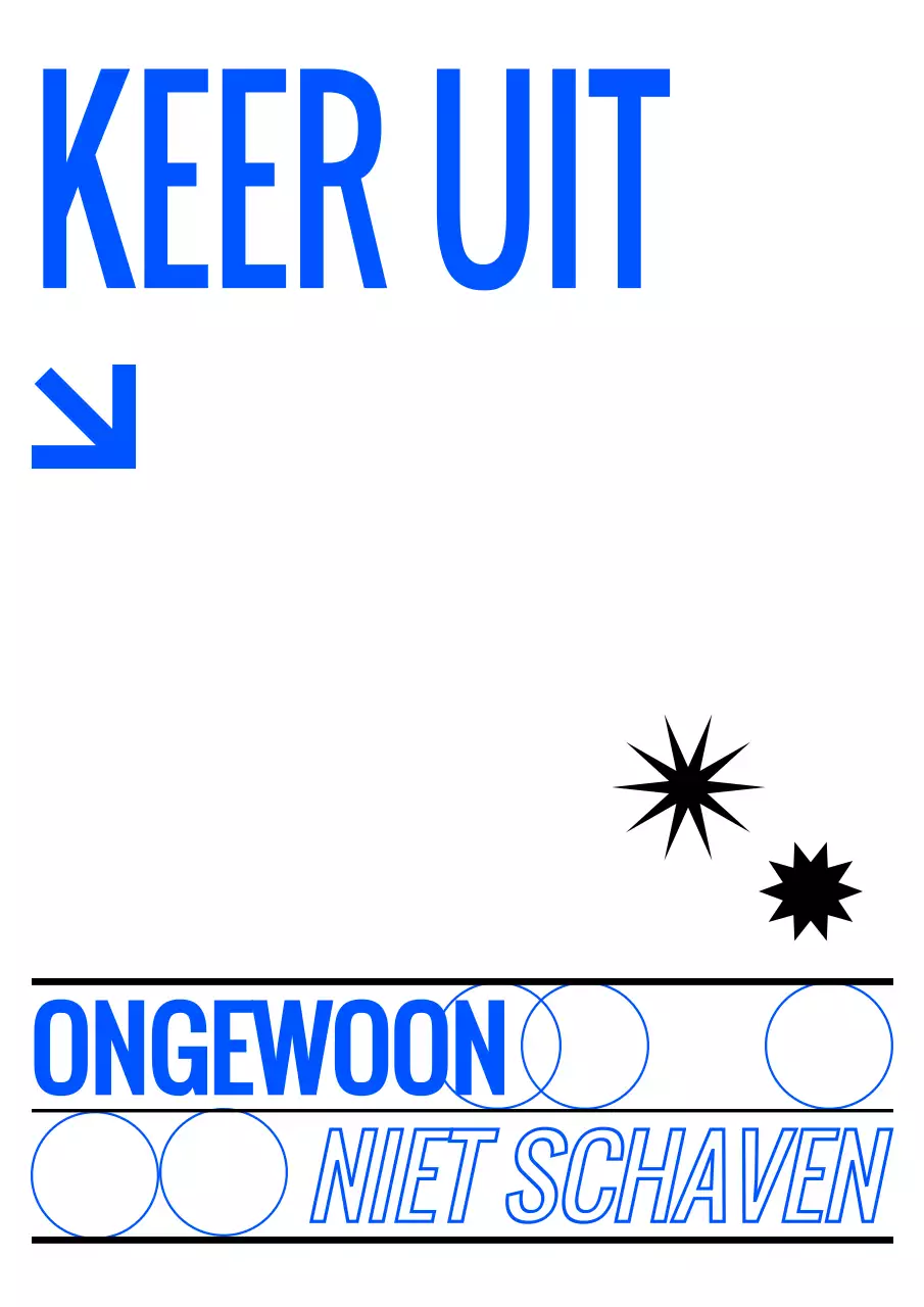 Voor het promoten van een hippe, blauw-zwarte redactiewinkel en het tonen van producten.