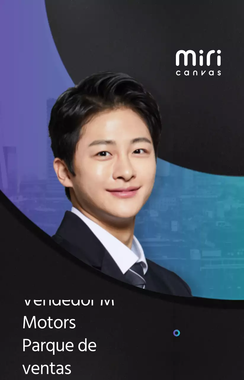 Estilo de diseño limpio con negro y degradados Perfil del vendedor