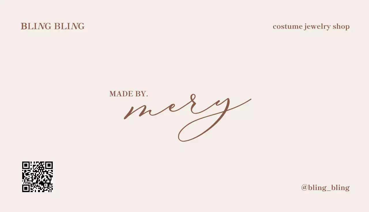 ベージュ シンプル ビジネス 名刺