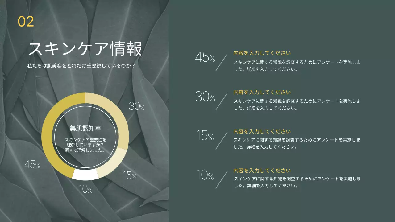 緑 モダン ビジネス 計画書 プレゼンテーション