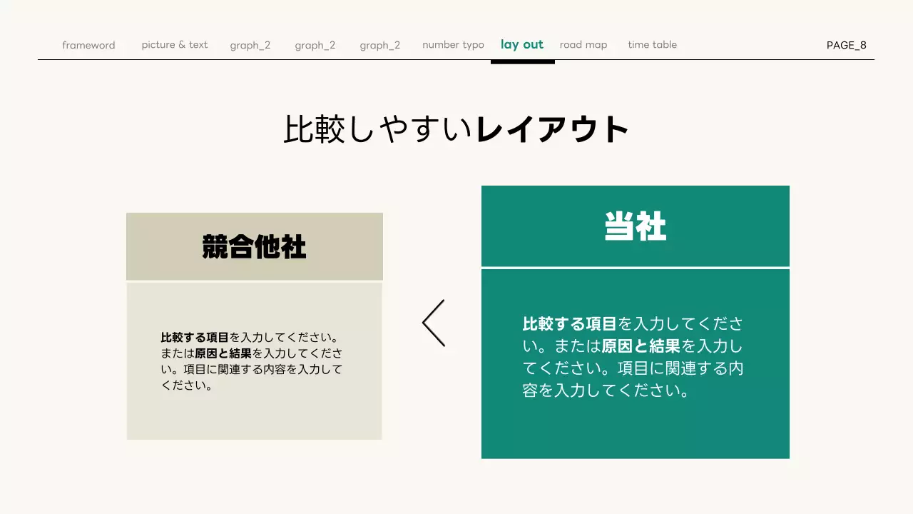 アイボリー シンプル プラン プレゼンテーション