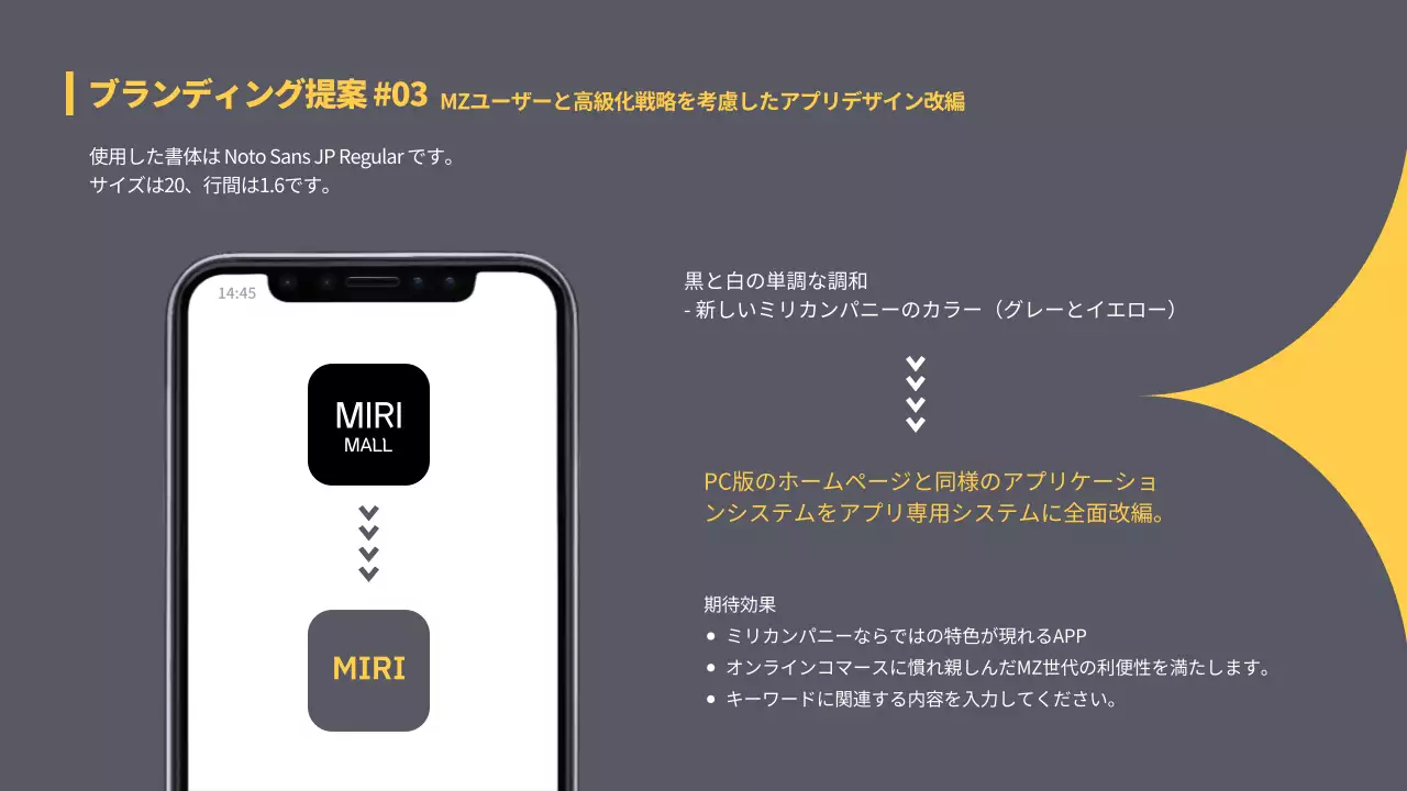 白黒 モダン ビジネス 企画書 プレゼンテーション
